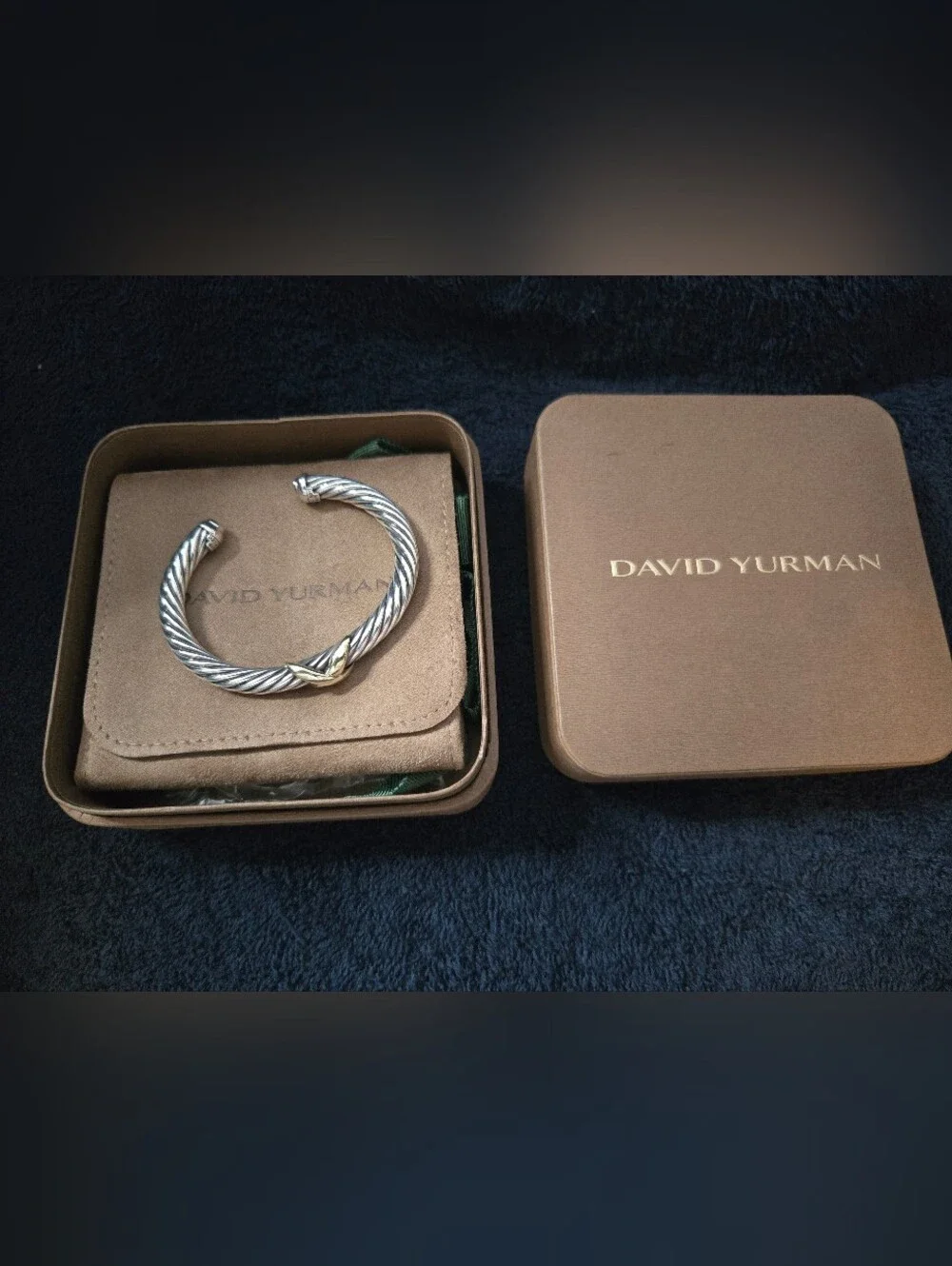 David Yurman X Classic Cable Station Bracelet 7mm